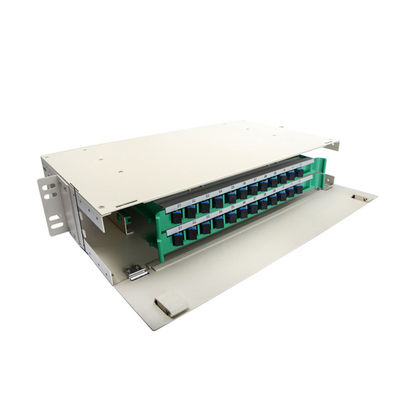 2HE 19 Zoll 12/24 Core Full Box Glasfaser-Verteilerrahmen Patch Panel ODF