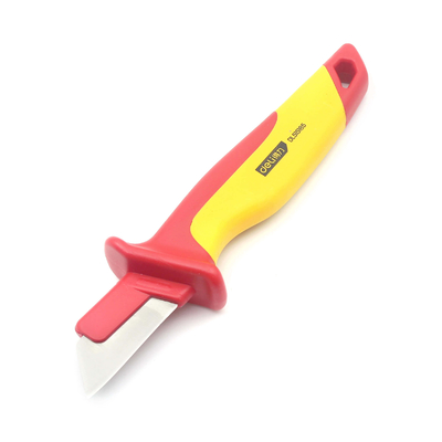 50mm VDE Isolier-Elektrikmesser Rot/Gelb zum Abisolieren von Kabeln