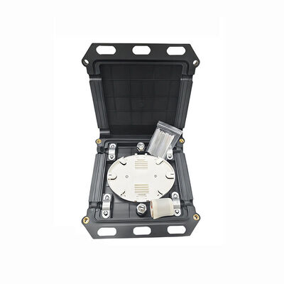 Mini-Quadrat-Faseroptik-Spleißbox 2 In 2 Out für 12-24 Fasern mit ABS+PC-Material