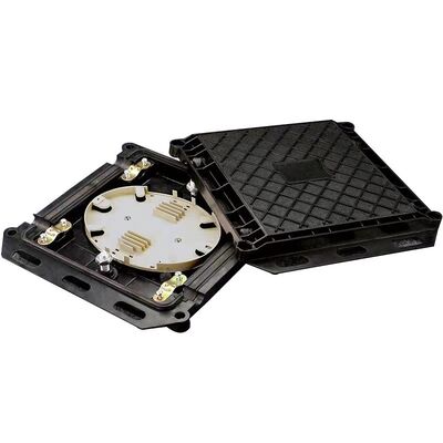Mini-Quadrat-Faseroptik-Spleißbox 2 In 2 Out für 12-24 Fasern mit ABS+PC-Material
