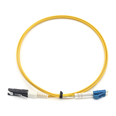 Einmodige Glasfaserpatchkabel mit PVC-Duplex LC UPC bis VF45 für Breitbandlösungen