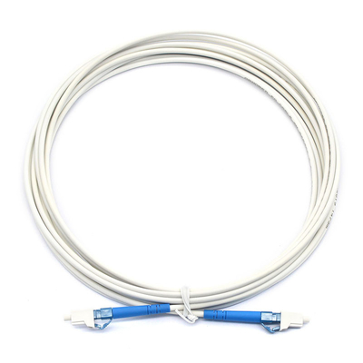 Weiße Fiber-Jump-Kabel für Telekommunikation von MU UPC zu MU UPC SM CE-zertifiziert