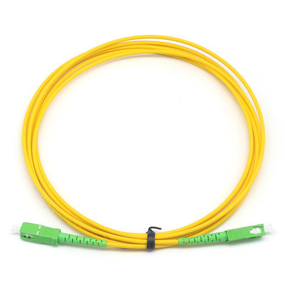 Simplex-Fiber-Patch-Kabel von SC APC zu SC APC Einzelmodus für das Rechenzentrum