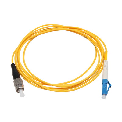 Gelbe Jacke LC UPC zu FC UPC Patch Cord Einzelmodus Simplex G657A1 LSZH 2,0 mm