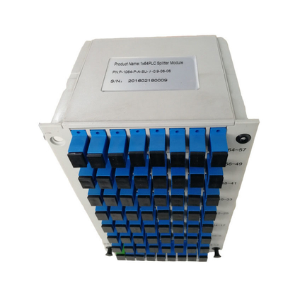 SC UPC 1:64 Glasfaserkassette PLC Splitter 1m, 1,5m