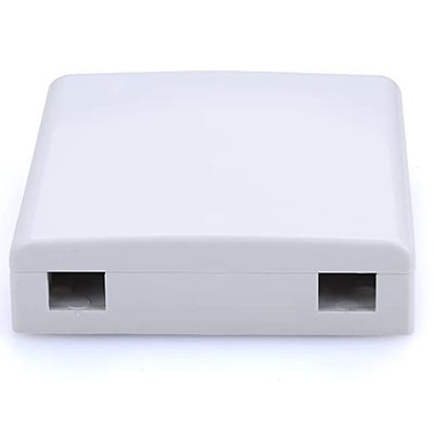 86 x 86 x 25 mm Glasfaserabschluss-Wandsteckdose mit 4 Kernen und Feuerfestigkeit UL94-0