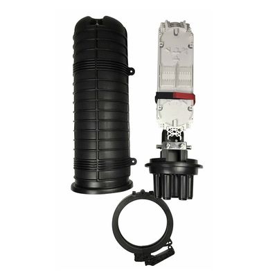 96FO Kapazität Glasfaser-Spleißgehäuse mit 4+1 Anschlüssen für Außenanwendungen