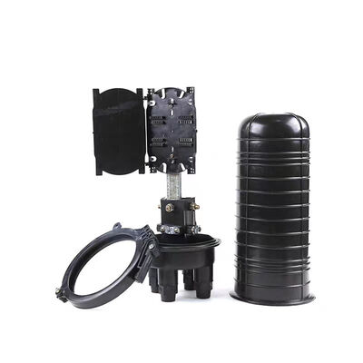 24-Kern Wasserdichter IP65 Faseroptik-Spleißverschluss mit 2 Ein- und 2 Ausgängen, Kuppeltyp