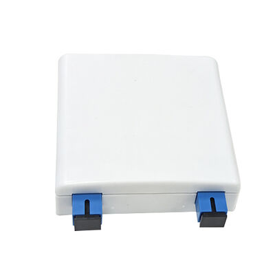 86*86mm Wandmontierte Vorderplatte 2 Ports mit SC/UPC Adapter Glasfaser Endbox