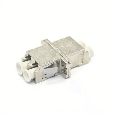 Metallgehäuse LC UPC-Duplex-Optische Faseradapter mit Flansche