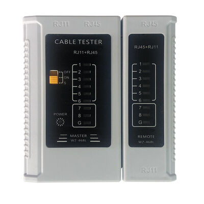 ABS-Kunststoff-Kategorien 5, 5e, 6A, RJ45 und RJ11 Netzwerkkabelprüfer