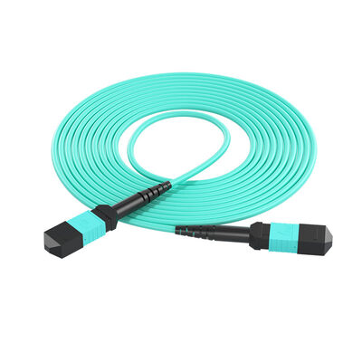 8F/12F/16F/24F MPO-MPO OM3/OM4 Multimode-Faser-Pflasterkabel 1m/2m/3m/5m/10m
